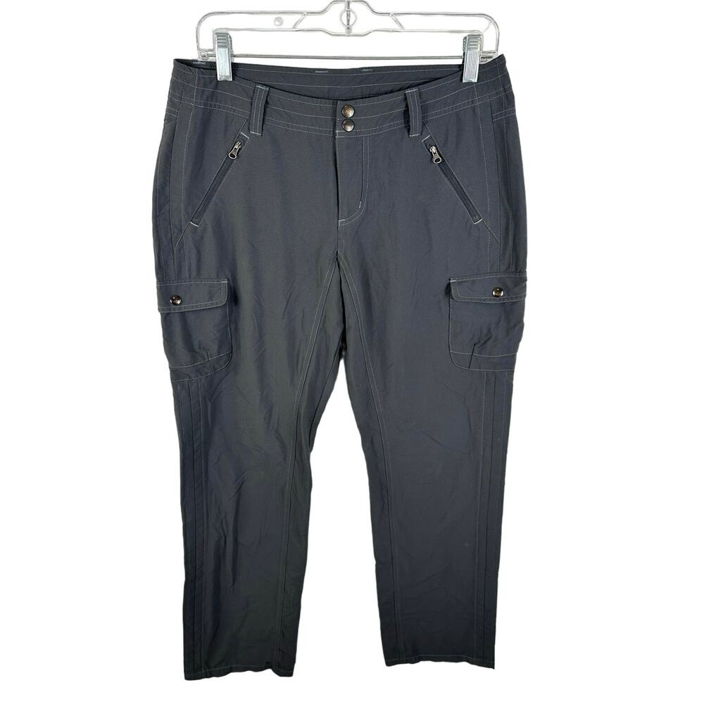 Kuhl Womens Cargo Hiking Pants Charcoal Grey Nylon Size 8 Reg